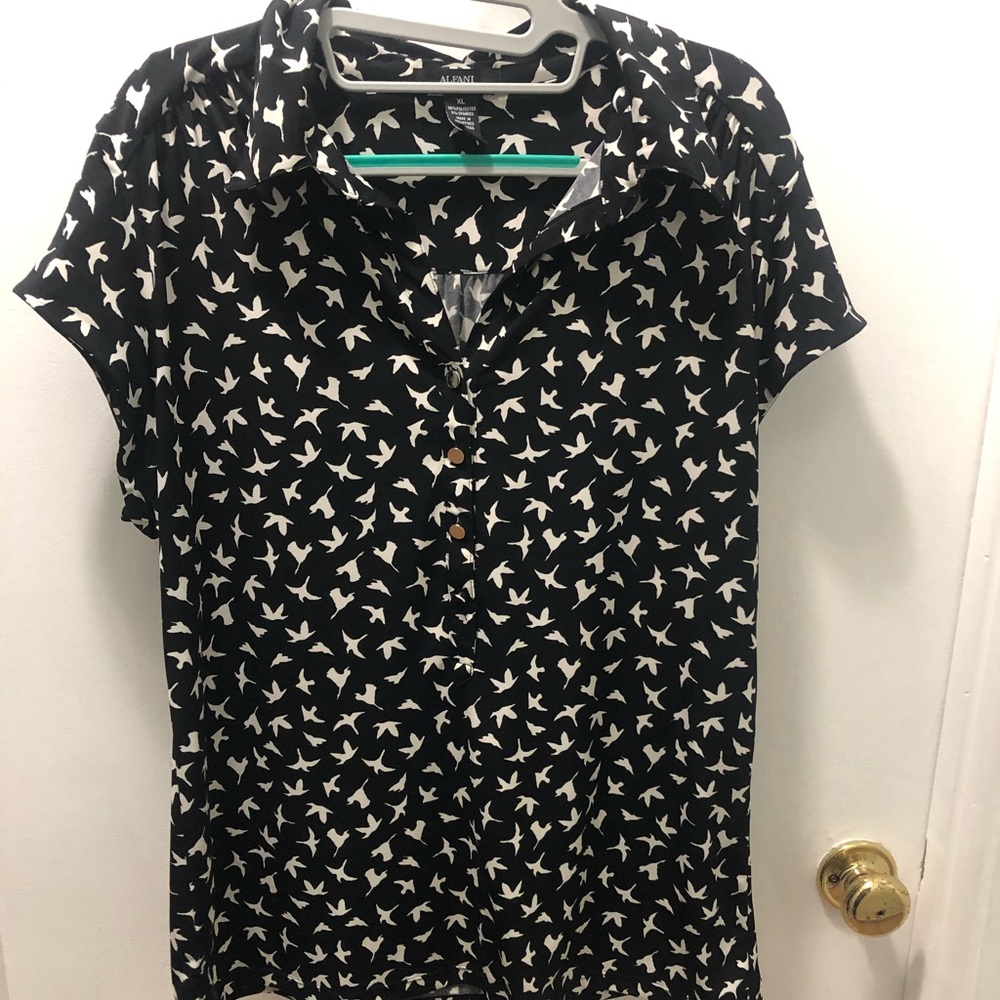 ALFANI birds blouse Size XL
